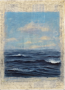 Image of the painting Old News: Big Sea by Adam Straus.